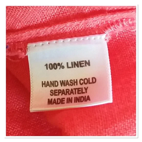 Adrift Luxe Linen Tiered “Sabre” Dress - Watermelon - Picture 5 of 6